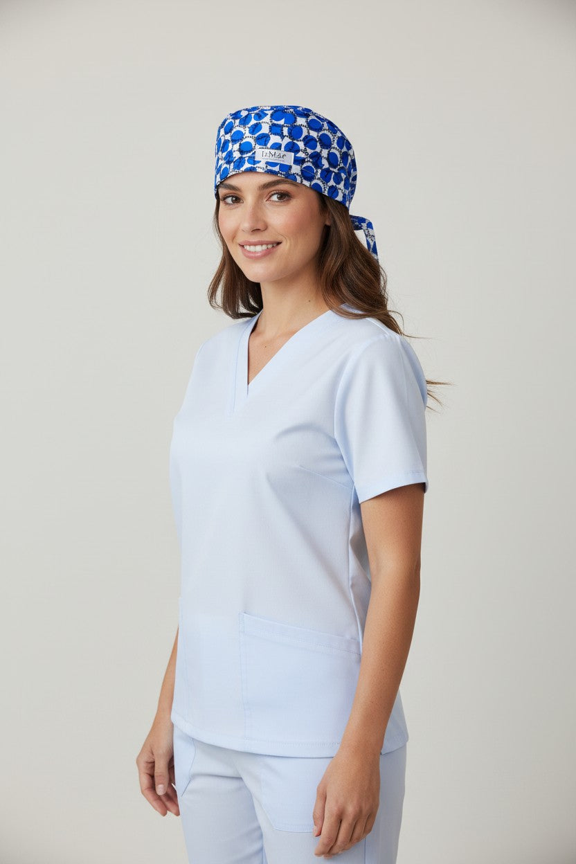 Gorro Circulos azul