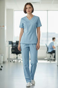 Conjunto de Uniforme Quirúrgico para Mujer Azul Cielo Chico