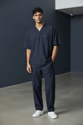 Conjunto de Uniforme Quirúrgico para Hombre Azul Marino Chico